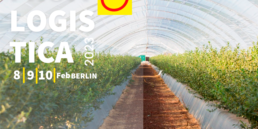 Cartel de la Feria Internacional Fruit Logistica 2023 Berlin